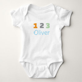Personalisiertes Drillinge-Outfit, Maßgeschneidert Baby Strampler