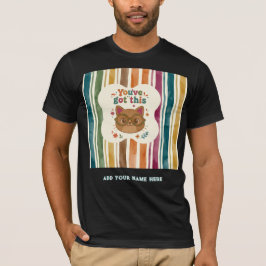 Personalisiertes Du-Schaffst-Es-Katze-College-Shir T-Shirt