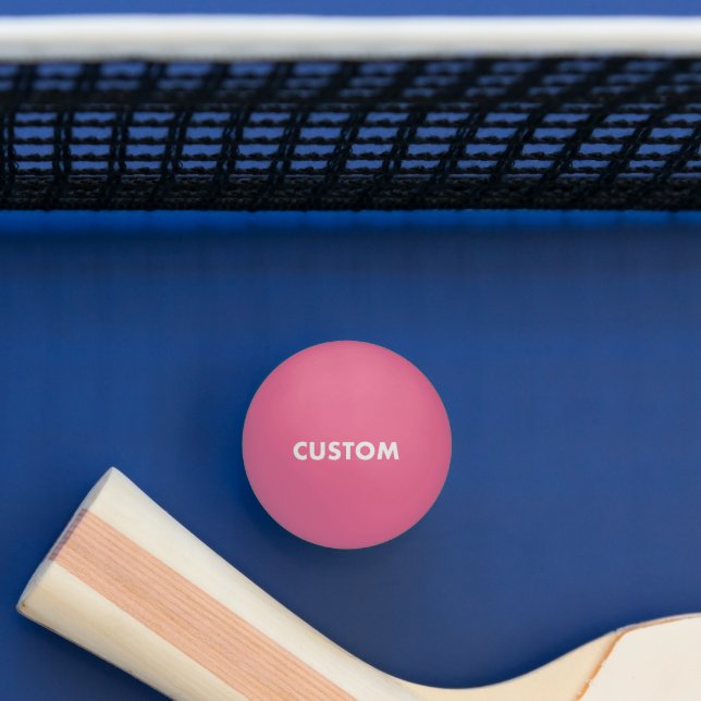 Personalisiertes DUNKELPINK-Tischtennis Tischtennisball (Tisch)