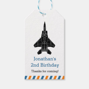 Personalisiertes Düsenflugzeug / Kampfflugzeug Geschenkanhänger