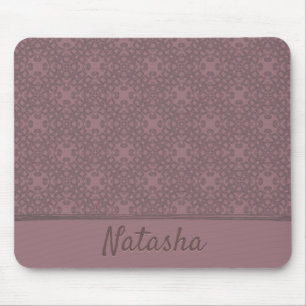 Personalisiertes Dusty-Rose-Muster Mousepad