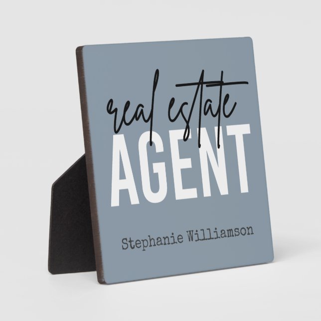 Personalisiertes Echtzeit-Anwesen-Agent Geschenke  Fotoplatte (Vorderseite)