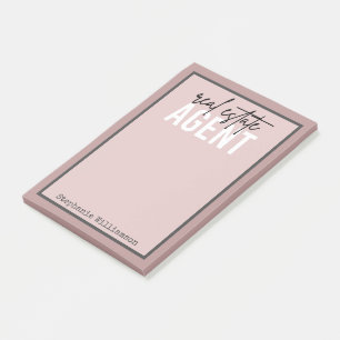 Personalisiertes Echtzeit-Anwesen-Agent Geschenke  Post-it Klebezettel