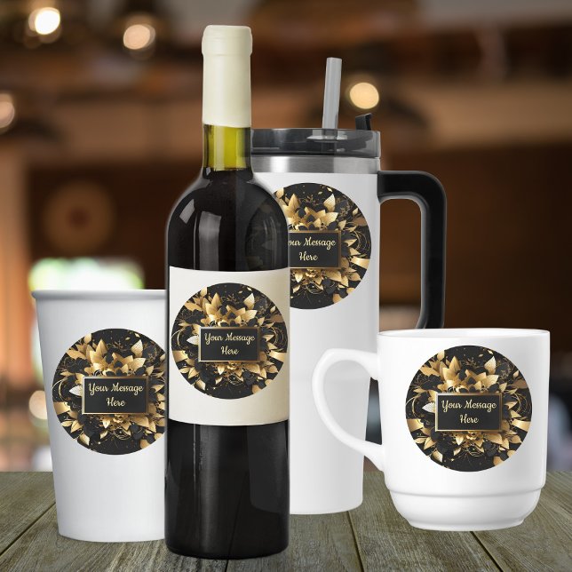 Personalisiertes Edelgold Etiketten (Von Creator hochgeladen)