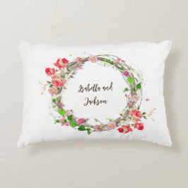 personalisiertes Ehepaar, das frisch verheiratet i Dekokissen