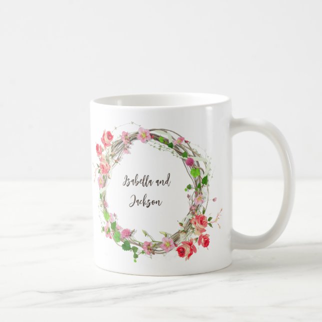 personalisiertes Ehepaar/Single Kaffeetasse (Rechts)