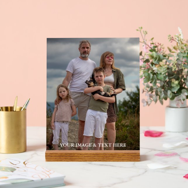 Personalisiertes Eigenes Foto Acrylschild (Hochzeit)