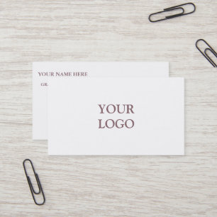Personalisiertes Eigenes Logo Visitenkarte