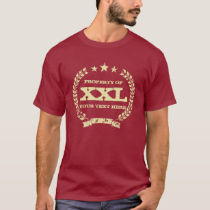 Personalisiertes EIGENTUM VON XXL T-Shirt   Vintag