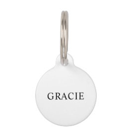 Personalisiertes einfaches elegantes Haustierfoto Haustiermarke
