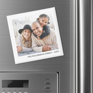 Personalisiertes einfaches Familienfoto Magnet