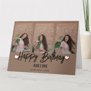 Personalisiertes Einfaches Geburtstag Stilvolles D Karte