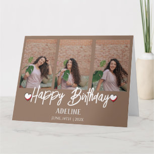 Personalisiertes Einfaches Geburtstag Stilvolles D Karte