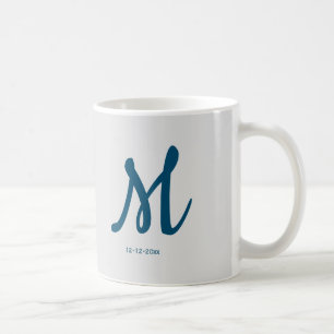 personalisiertes einfaches Monogramm Fügen Sie Ihr Kaffeetasse