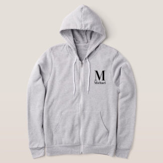 Personalisiertes einfaches Monogramm Hoodie