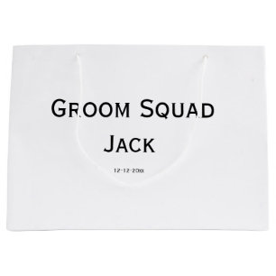 personalisiertes einfaches Monogramm mit Ihrem Nam Große Geschenktüte