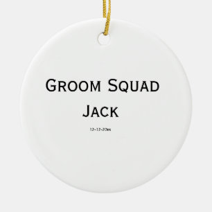 personalisiertes einfaches Monogramm mit Ihrem Nam Keramik Ornament