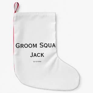 personalisiertes einfaches Monogramm mit Ihrem Nam Kleiner Weihnachtsstrumpf