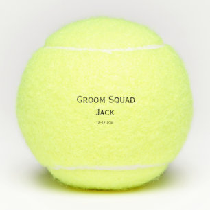 personalisiertes einfaches Monogramm mit Ihrem Nam Tennisbälle