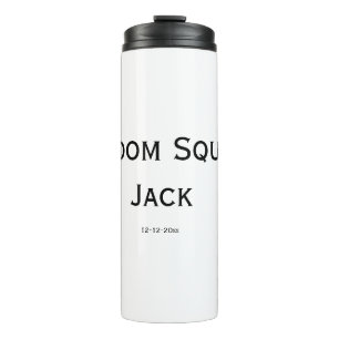 personalisiertes einfaches Monogramm mit Ihrem Nam Thermosbecher