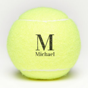Personalisiertes einfaches Monogramm  Tennisbälle