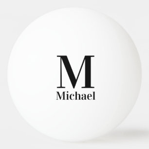 Personalisiertes einfaches Monogramm Tischtennisball