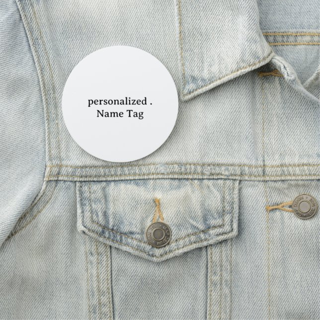 Personalisiertes einfaches Namensschild 7,62 cm x  (Beispiel)