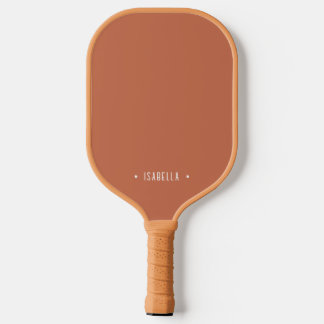 Personalisiertes Einfaches Terracotta Pickleball P Schläger
