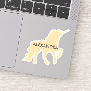 Personalisiertes Einhorn Aufkleber