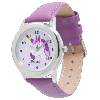 Personalisiertes Einhorndesign Armbanduhr