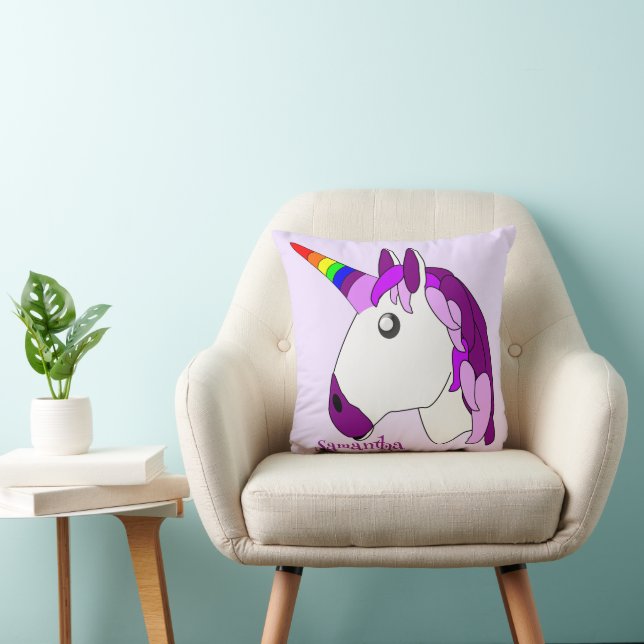 Personalisiertes Einhorndesign Kissen (Stuhl )