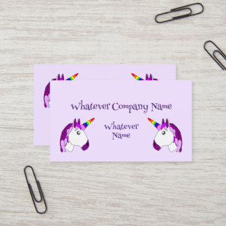 Personalisiertes Einhorndesign Visitenkarte