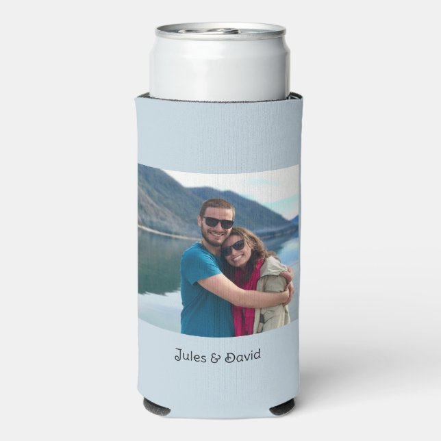 Personalisiertes Einzelbild benutzerdefiniert Selters Dosenkühler (Seltzer Rückseite)