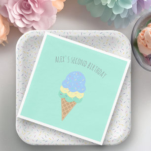 Personalisiertes Eis Serviette