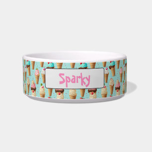 Personalisiertes Eiscreme-Kone-Hund Napf