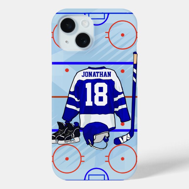 Personalisiertes Eishockey-Design Case-Mate iPhone Hülle (Rückseite)