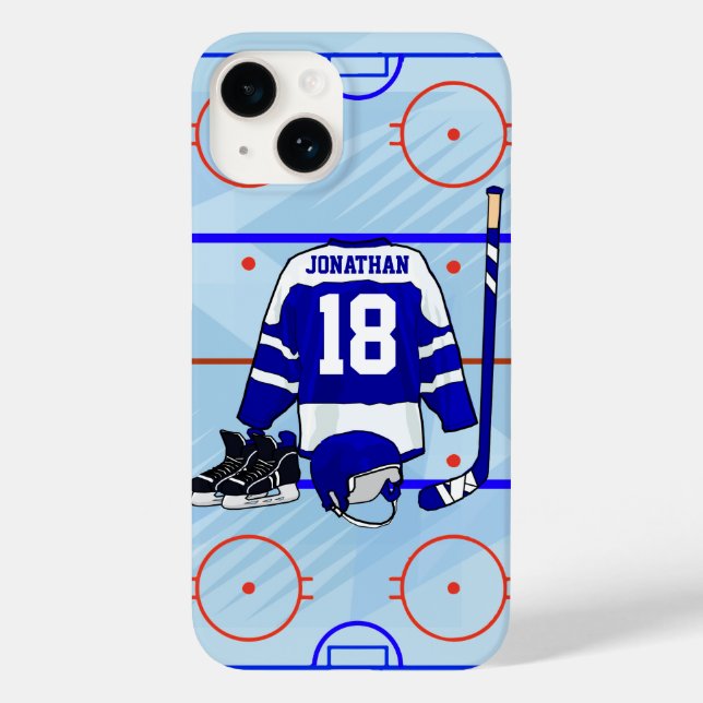 Personalisiertes Eishockey-Design Case-Mate iPhone Hülle (Rückseite)
