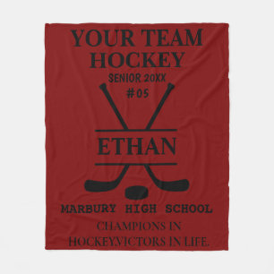 Personalisiertes Eishockey Senior Blanket Fleecedecke