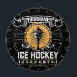 Personalisiertes Eishockeyspiel Dartscheibe<br><div class="desc">Personalisierter Eishockeyteam-Spieler Athlete Custom Design - Passen Sie Ihren Namen oder Ihren eigenen Text an!</div>