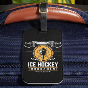 Personalisiertes Eishockeyspiel Gepäckanhänger