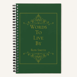 Personalisiertes EleganJournal für Quotes Notizbuch