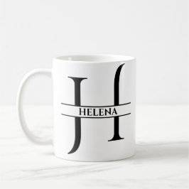 Personalisiertes Elegant, Anfangsbuchstaben H Kaffeetasse