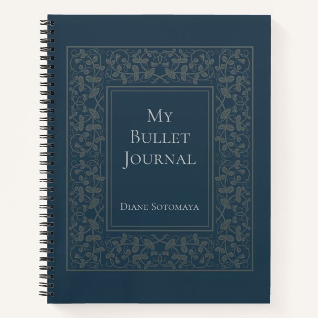 Personalisiertes Elegant Bullet Journal Notizbuch (Vorderseite)