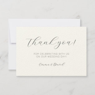 Personalisiertes Elegant Dankeskarte