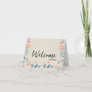 Personalisiertes Elegant Willkommen im Team Karte