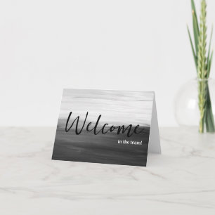 Personalisiertes Elegant Willkommen im Team Karte