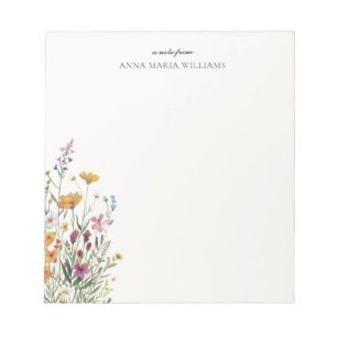 Personalisiertes Elegantes Boho-Chic-Notizbuch Notizblock