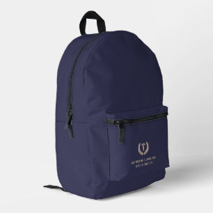 Personalisiertes elegantes Goldfoil-Symbol Bedruckter Rucksack