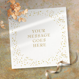 Personalisiertes Elegantes Goldstaub Serviette