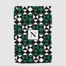Personalisiertes elegantes modernes geometrisches  golfhandtuch